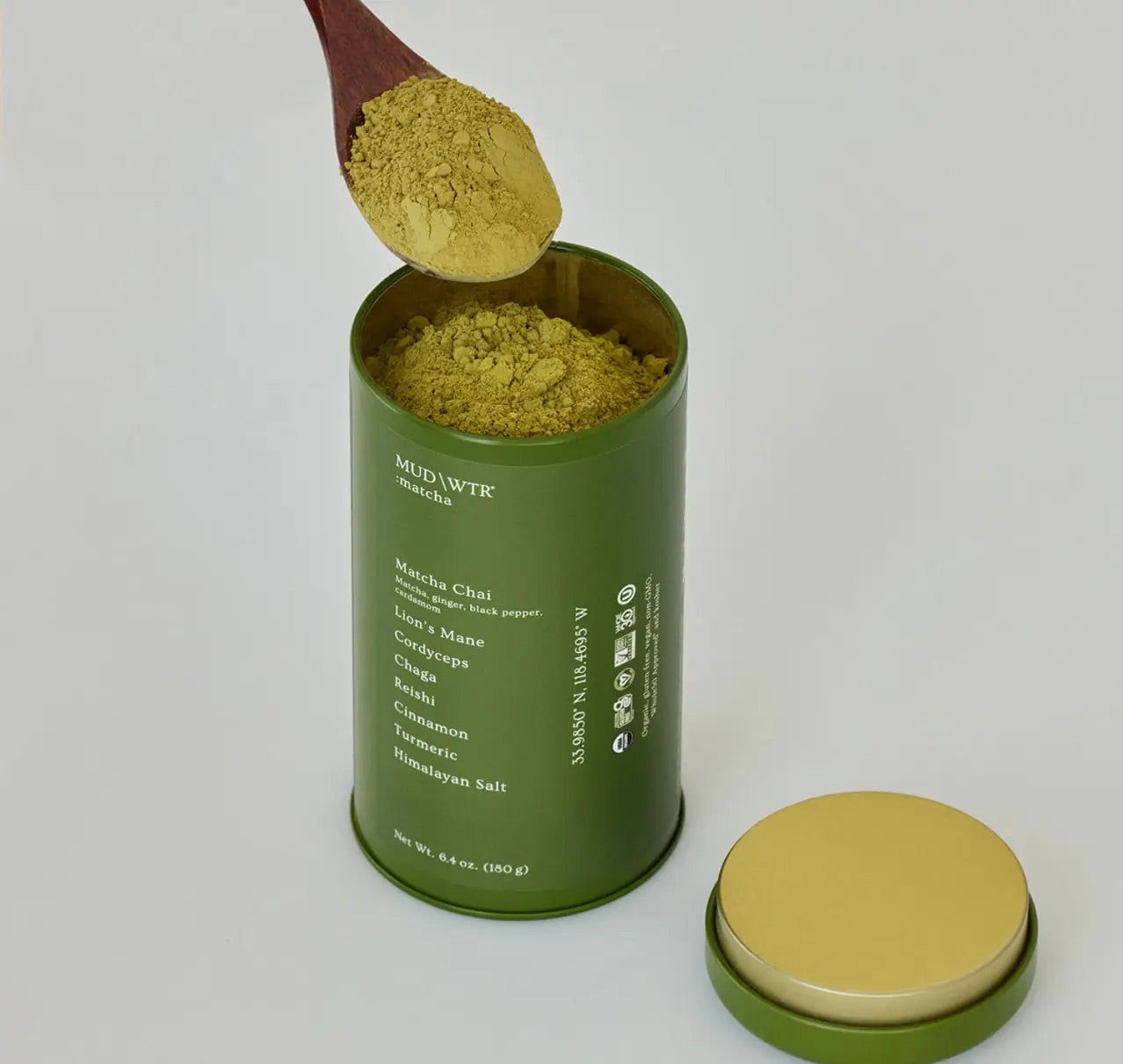 MUD\WTR - 30 serving : Rise Matcha - Mushroom Coffee & Tea