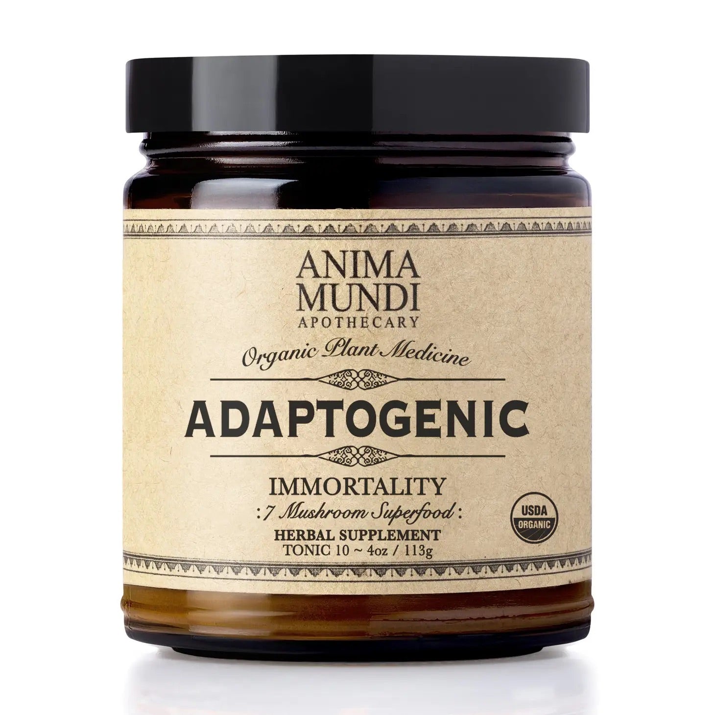 ANIMA MUNDI APOTHECARY Adaptogenic Immortality Powder: 7 Mushrooms + Heirloom Cacao - Mushroom Coffee & Tea