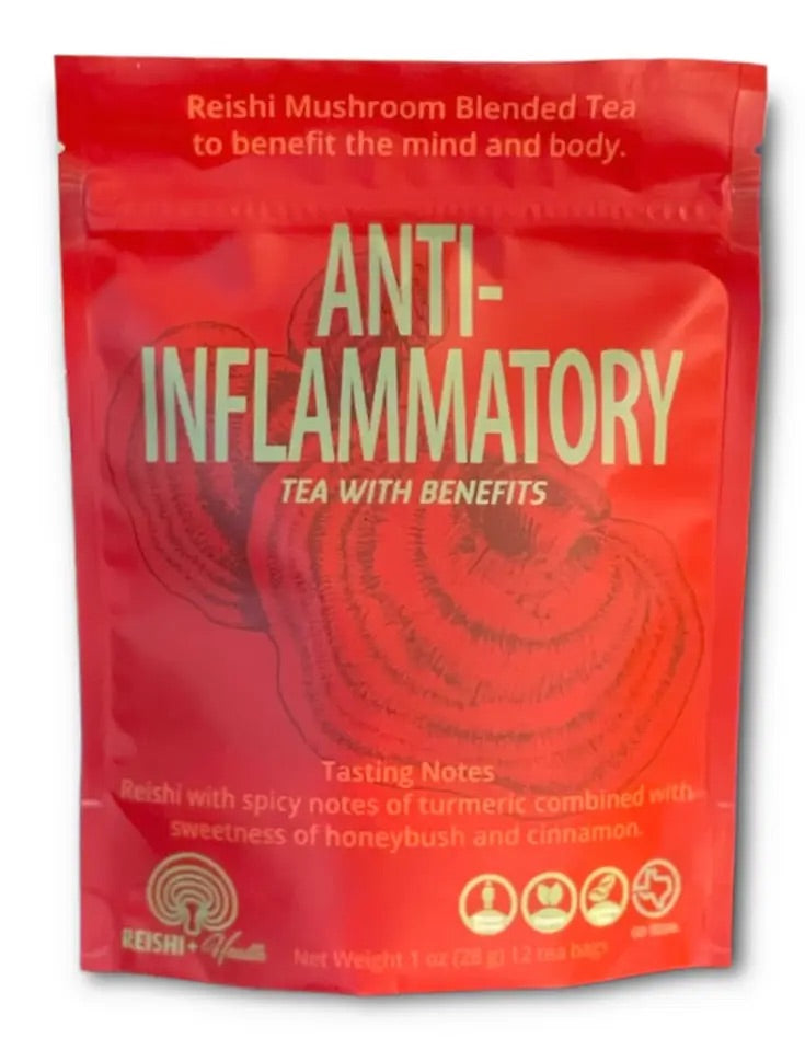 ANTI-INFLAMMATORY Reishi mushroom Tea - Mushroom Coffee & Tea