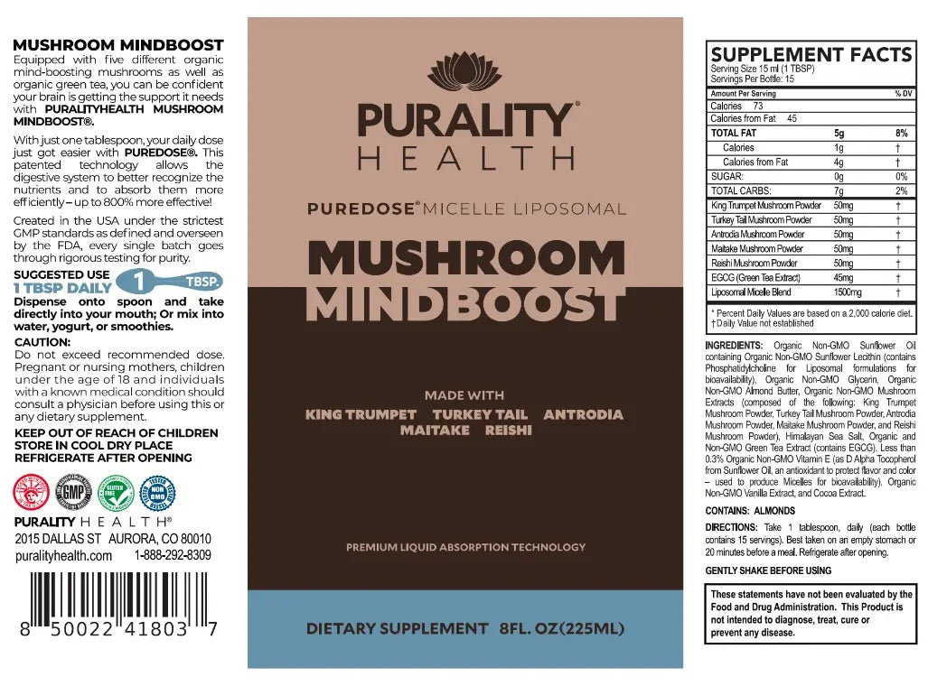 Liposomal Mushroom Mindboost - Mushroom Coffee & Tea