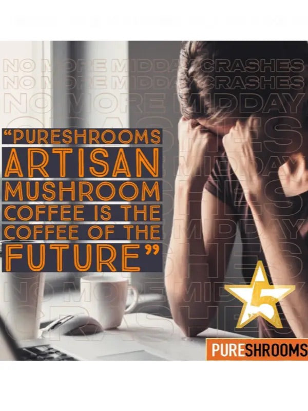 PURESHROOMS - Perfect 7 Mushroom Coffee Mix - Mushroom Coffee & Tea