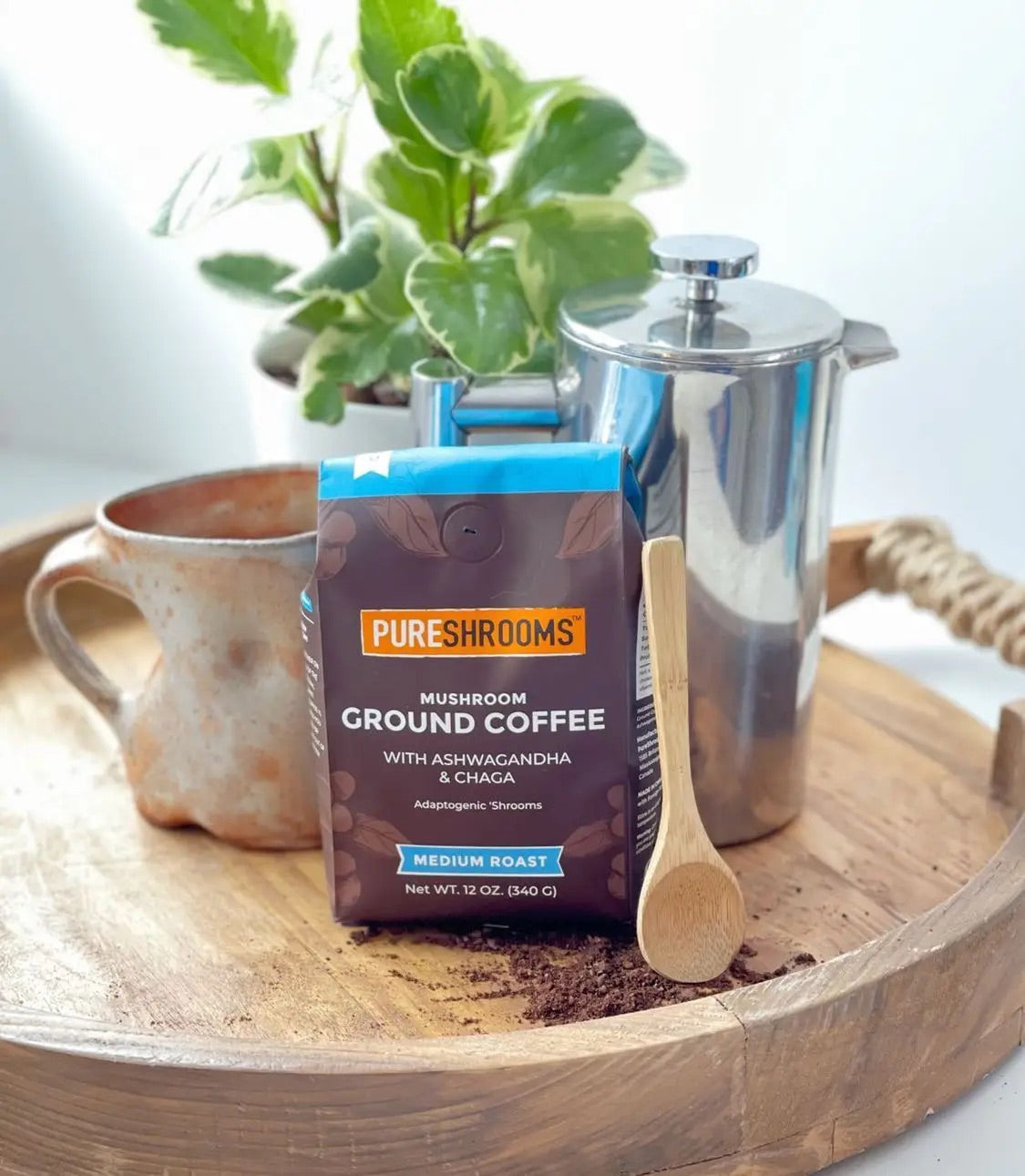 PureShrooms Balance & Defend Mushroom Ground Coffee - Mushroom Coffee & Tea