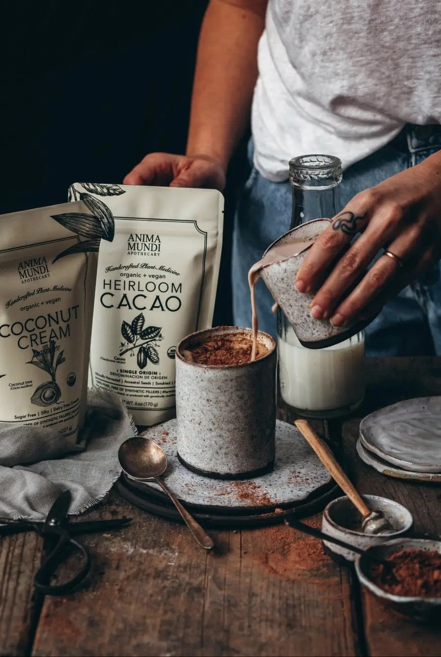 Anima Mundi Apothecary CACAO : Raw, Heirloom + Organic - Mushroom Coffee & Tea