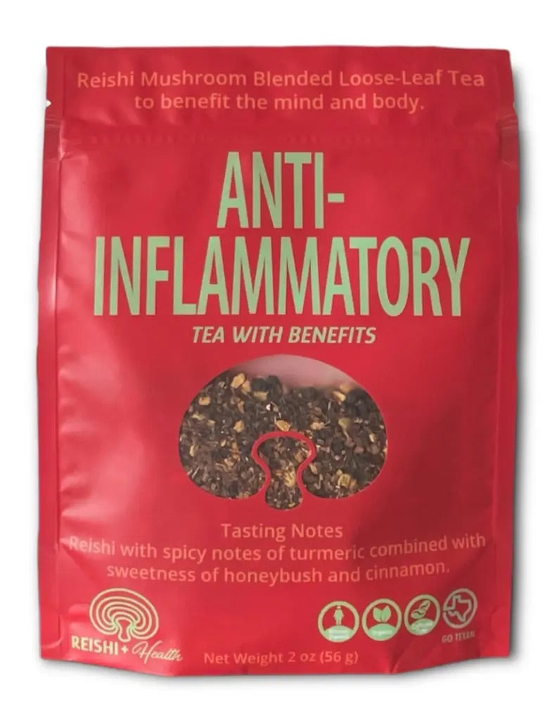 ANTI-INFLAMMATORY Reishi mushroom Tea - Mushroom Coffee & Tea