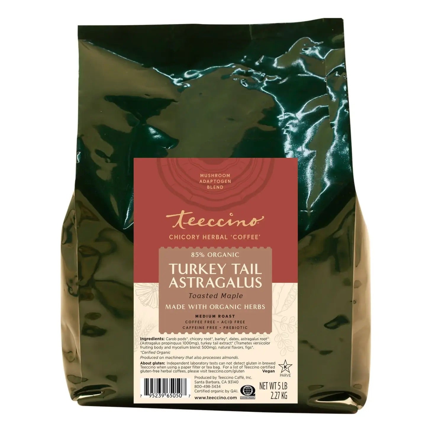 Turkey Tail Astragalus Toasted Maple Mushroom Herbal Coffee - Mushroom Coffee & Tea