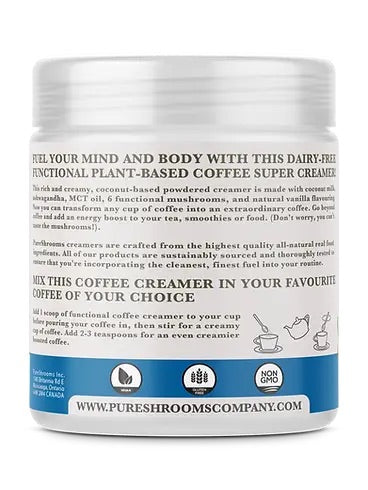 PURESHROOMS -  Functional Super Coffee Creamer (Original) - Mushroom Coffee & Tea