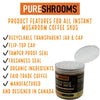 PURESHROOMS - Mushroom Decaf Coffee w/ Lion’s Mane & Cordyceps - Mushroom Coffee & Tea